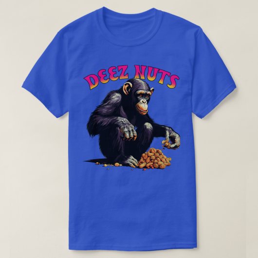T-shirt Deez Nuts Chimpanzé (Design devant)