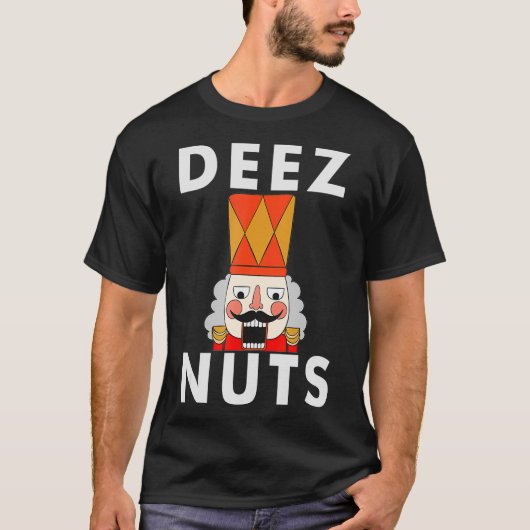 T-shirt Deez Nuts Drôle Noisette de Noël Hommes (Devant)