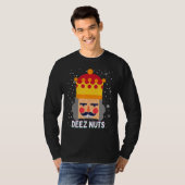 T-shirt Deez Nuts Meme Nutcracker Funny Christmas Pajama X (Devant entier)