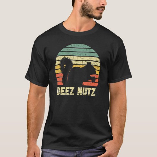 T-shirt Deez Nuts Nutcracker Écureuil Deez Nutz Deezs Nut (Devant)