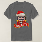 T-shirt Deez Nuts Nutcracker Funny Ugly Christmas Sweater (Design devant)