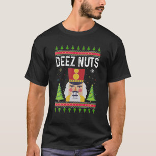 T-shirt Deez Nuts Nutcracker Hommes's laid Christmas Outfi