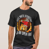 T-shirt Deez Nuts Roasting On An Open Fire (Devant)