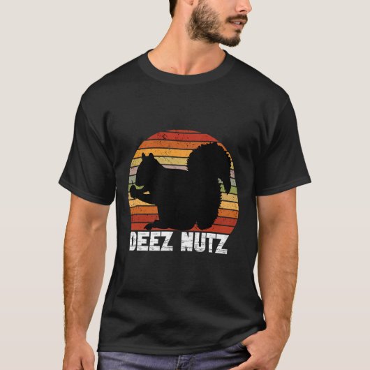 T-shirt Deez Nutz Casse-noix Écureuil Gopher Chipmunk Dees (Devant)