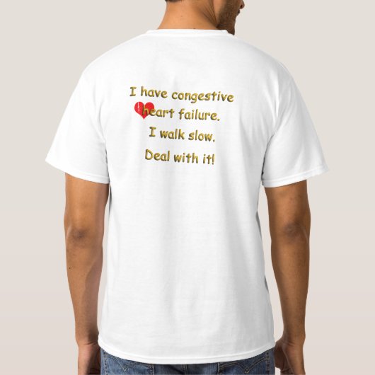 T-shirt Défaillance cardiaque congestive (Dos)