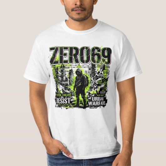 T-shirt Défaillance du système ZERO69 – Guerre urbaine (Devant)