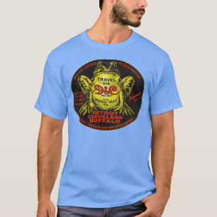 T-shirt Défaut DC Lake Lines Voyage Souvenir Bagage Labe