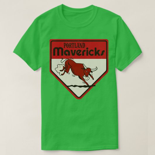 T-shirt Défaut du baseball des Mavericks de Portland (Design devant)
