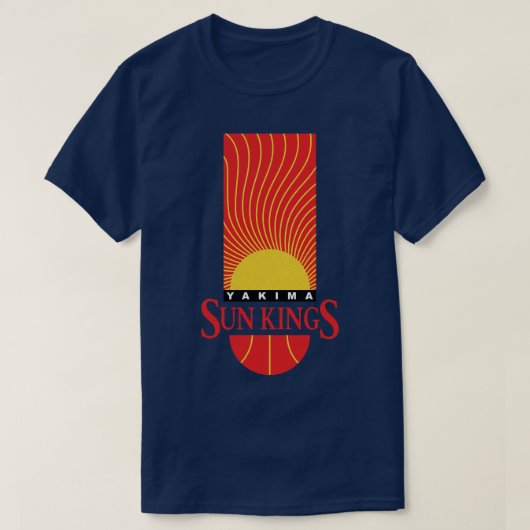 T-shirt Défaut Yakima Sun Kings CBA Basketball 1990 (Design devant)