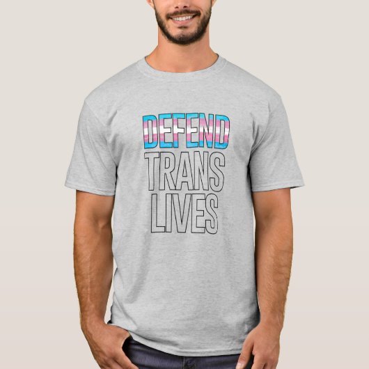 T-shirt Defend Trans Lives (Devant)