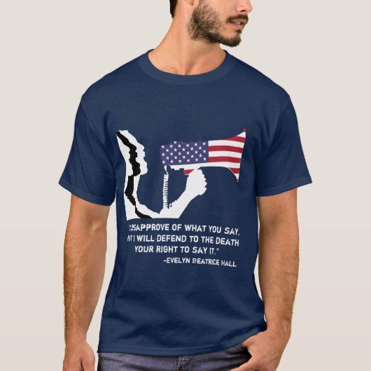 T-shirt Défendez la liberté de parole T (Devant)