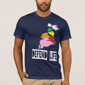 T-shirt DÉFENDEZ LA VIE, renversez/après la pluie…