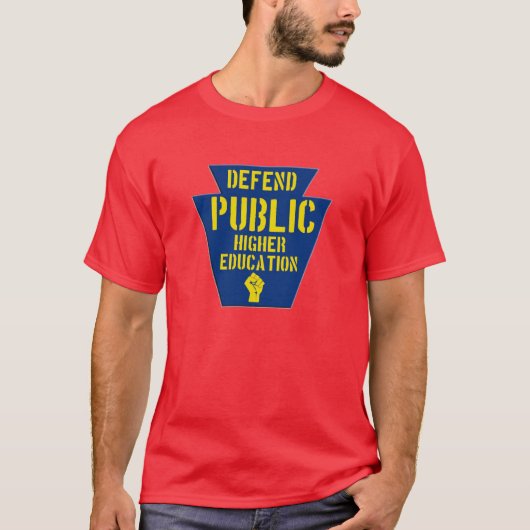 T-shirt Défendez l'enseignement supérieur public dans la (Devant)