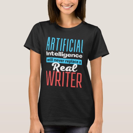 T-shirt Defending the Work of a Writer AI (Devant)