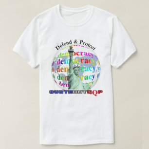 T-shirt Défendre et protéger la démocratie #VOTEOUTGQP