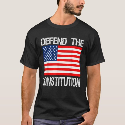 T-shirt Défendre la Constitution Tee de la contestation po (Devant)