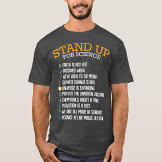 T-shirt Défendre La Science Physique Du Changement Climati