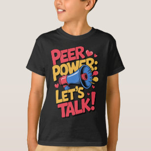 T-shirt Défenseur de la santé mentale par les pairs Récupé