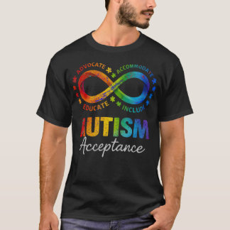 T-shirt Défenseur de l'acceptation de l'autisme à l'infini