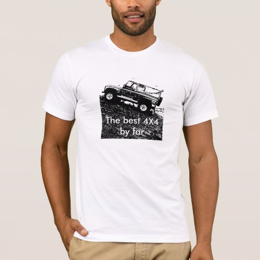 T-shirt Défenseur de Land Rover. Le meilleur de loin (Devant)