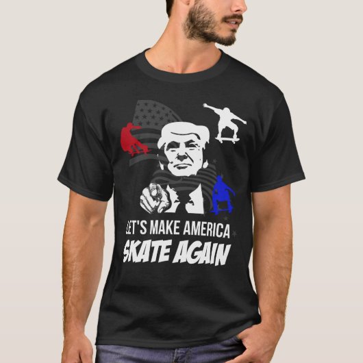 T-shirt Défenseurs d'atout : Faisons l'Amérique patiner (Devant)