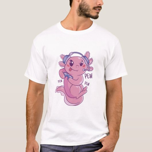 T-shirt Défi de jeu Axolotl Blast (Devant)
