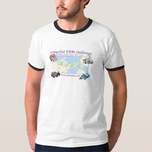 T-shirt Défi d'UPJeeping Craigslist (Devant)