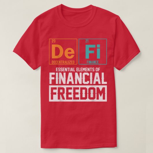 T-shirt Défi Éléments financiers décentralisés (Design devant)