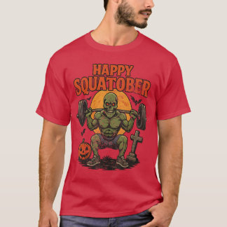T-shirt Défi Jour de Fessiers Squatober Happy Vintage Hall