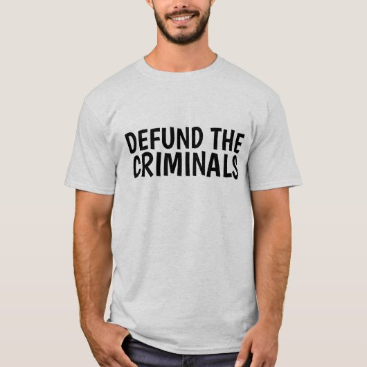 T-SHIRT DÉFIER LES CRIMINELS (Devant)