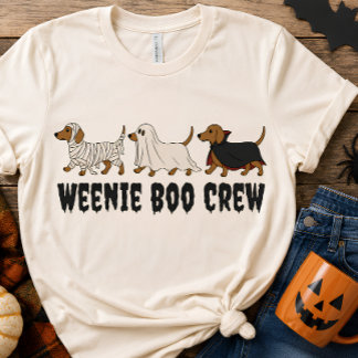 T-shirt Défilé de costumes d'Halloween pour teckel
