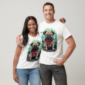 T-shirt Défilé de Pug Zombie (Unisexe)