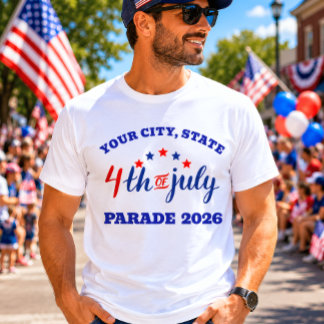 T-shirt Défilé du 4 juillet 2026 aux États-Unis