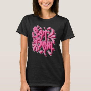 T-shirt Définir un objectif de manifeste d'affirmation Ins