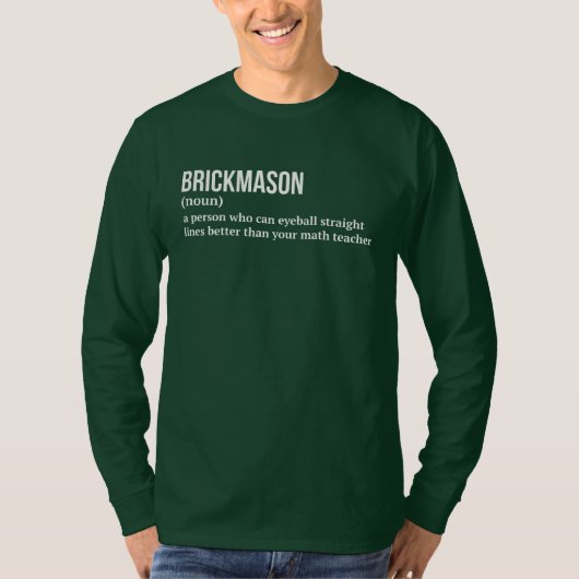 T-shirt Définition amusante de brique (Devant)