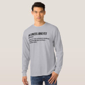 T-shirt Définition amusante de Business Intelligence Analy (Devant entier)