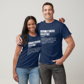 T-shirt Définition amusante de l'assistant administratif (Unisexe)