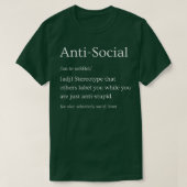 T-shirt Définition antisociale 1 (Design devant)