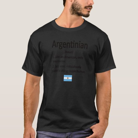 T-shirt Définition argentine Argentine Drapeau argentin (Devant)