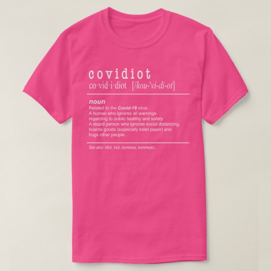 T-shirt Définition CovNoun (Design devant)