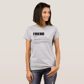 T-shirt Définition d'ami drôle et sincère (Devant entier)