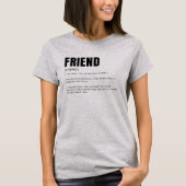 T-shirt Définition d'ami drôle et sincère (Devant)
