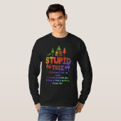 T-shirt Définition d'Arbre Stupide Disc Golf 3 (Devant entier)