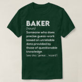 T-shirt Définition de Baker Funny (Design devant)