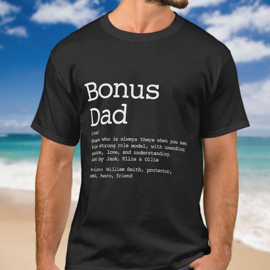 T-shirt Définition de beau-père moderne