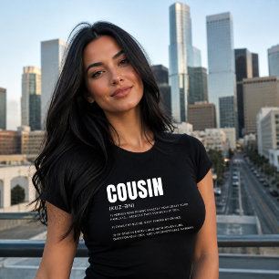 T-shirt Définition de cousin drôle et sincère