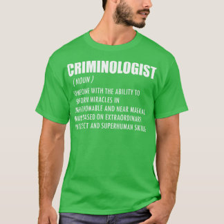 T-shirt Définition de criminologue w