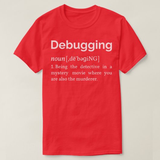 T-shirt Définition de débordement I (Design devant)