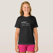 T-shirt Définition de dictionnaire drôle (Devant entier)