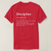 T-shirt Définition de discipline (Design devant)